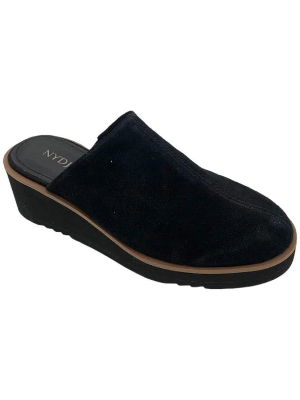 NYDJ Suede Mules Edmond Black - Medium